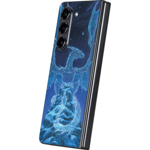 Ed Beard Jr. Winter Spirit Dragon by Ed Beard Jr Galaxy Z Fold5 5G Skin